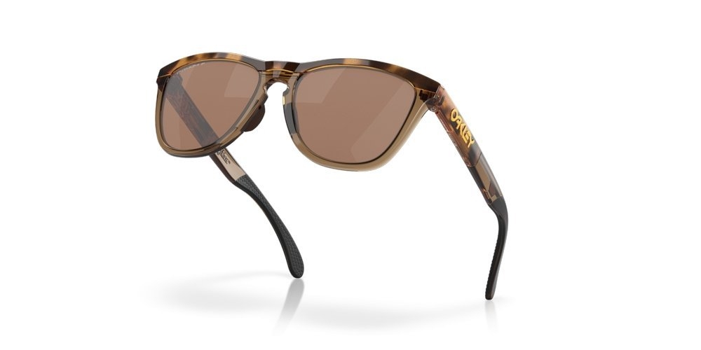 Oakley Frogskins Range Sunglasses Brown Tortoise/Brown Smoke Frame Polarized PRIZM Tungsten Lens
