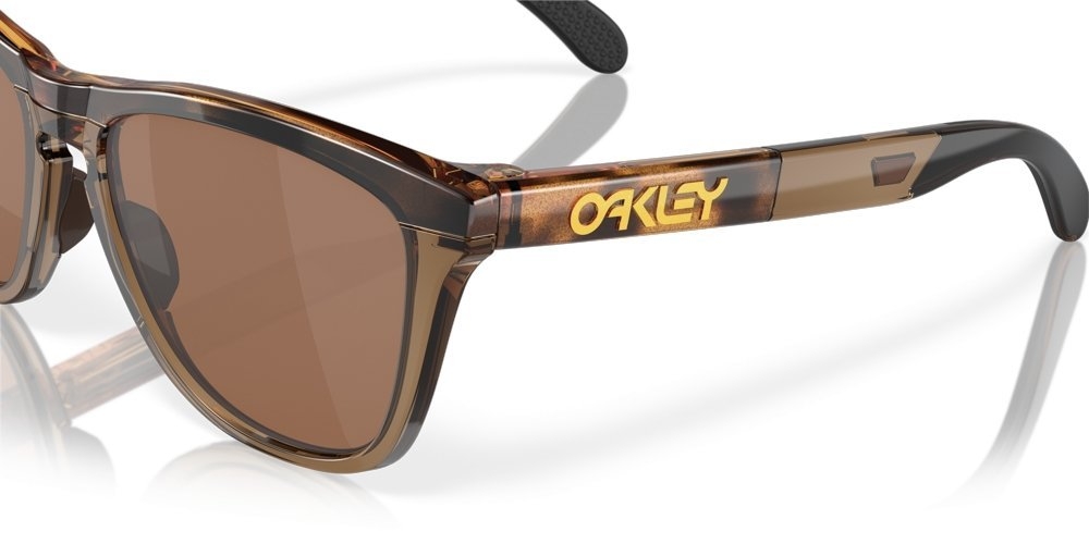 Oakley Frogskins Range Sunglasses Brown Tortoise/Brown Smoke Frame Polarized PRIZM Tungsten Lens