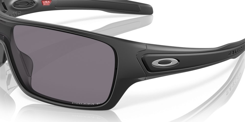 Oakley Turbine Rotor Polarised Sunglasses Matte Black Frame PRIZM Grey Lens