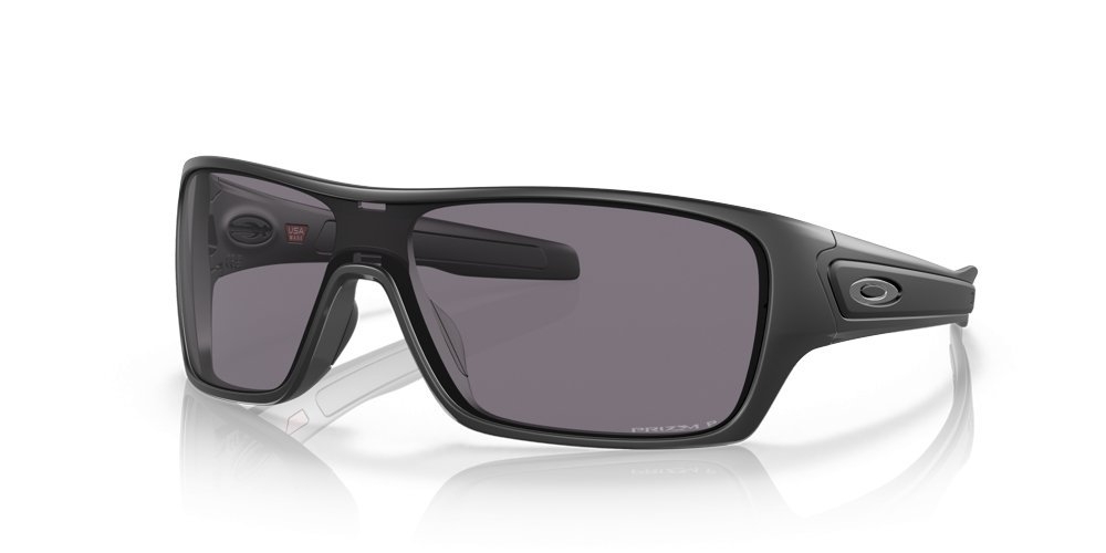 Oakley Turbine Rotor Polarised Sunglasses Matte Black Frame PRIZM Grey Lens