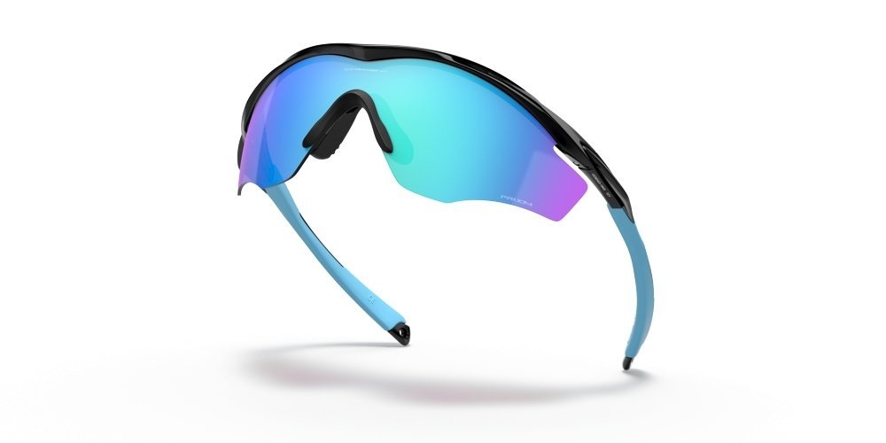 Oakley M2 Frame XL Sunglasses Polished Black Frame PRIZM Sapphire Lens