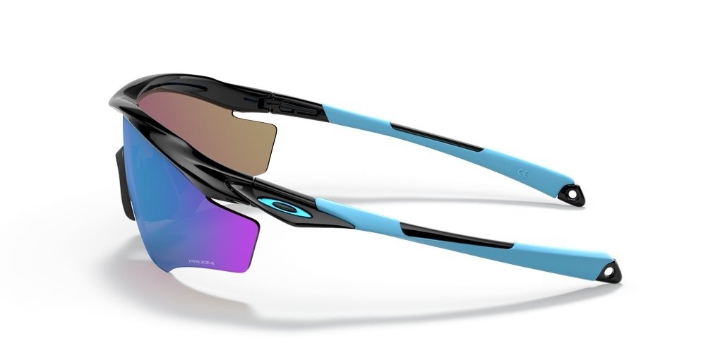 Oakley M2 Frame XL Sunglasses Polished Black Frame PRIZM Sapphire Lens