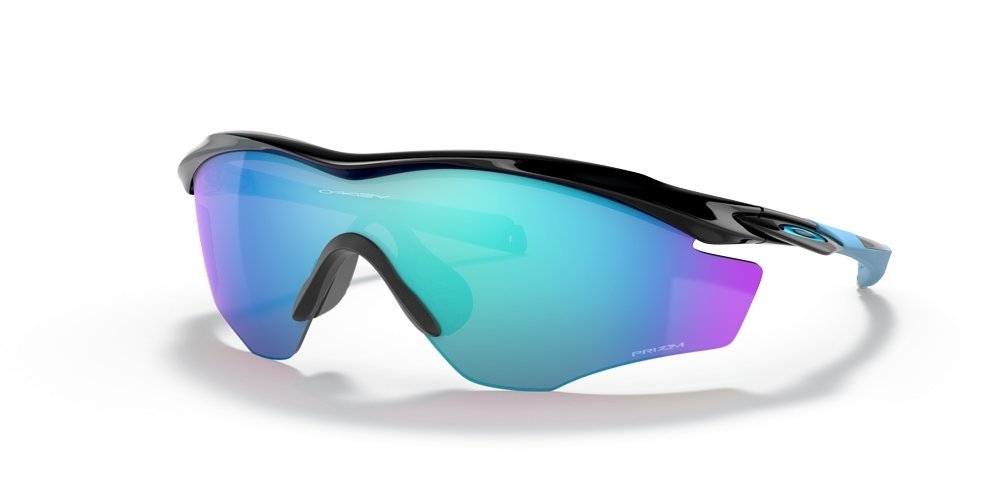 Oakley M2 Frame XL Sunglasses Polished Black Frame PRIZM Sapphire Lens