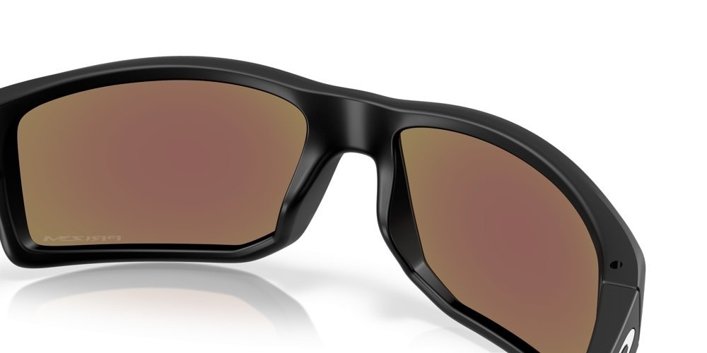 Oakley Gibston XL Sunglasses Matte Black Frame PRIZM Sapphire Lens