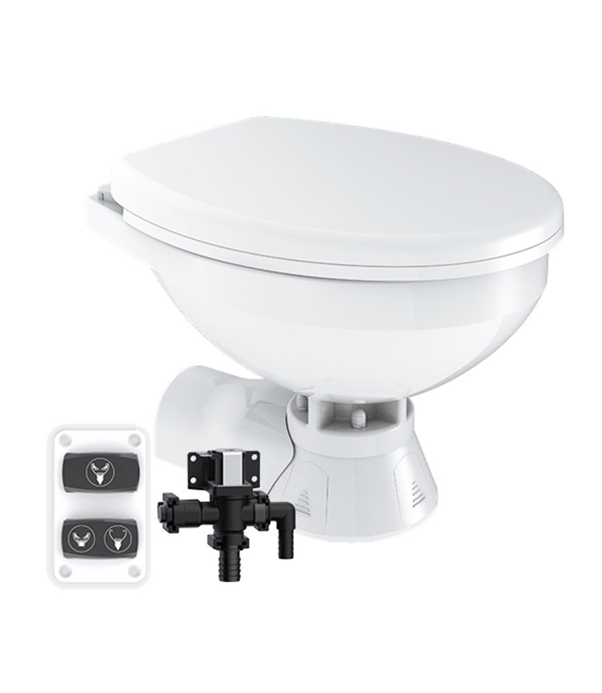 Seaflo Quiet Flush Electric Freshwater Marine Toilet 12V
