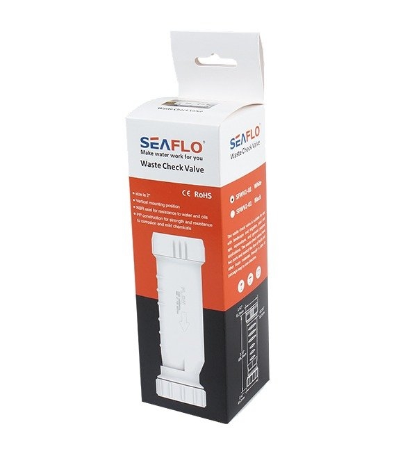 Seaflo PVC Waste Water Check Valve White
