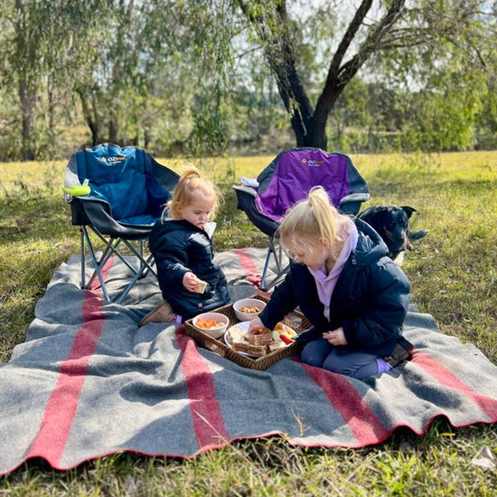OZtrail Junior Moon Foldable Camping Chair Blue