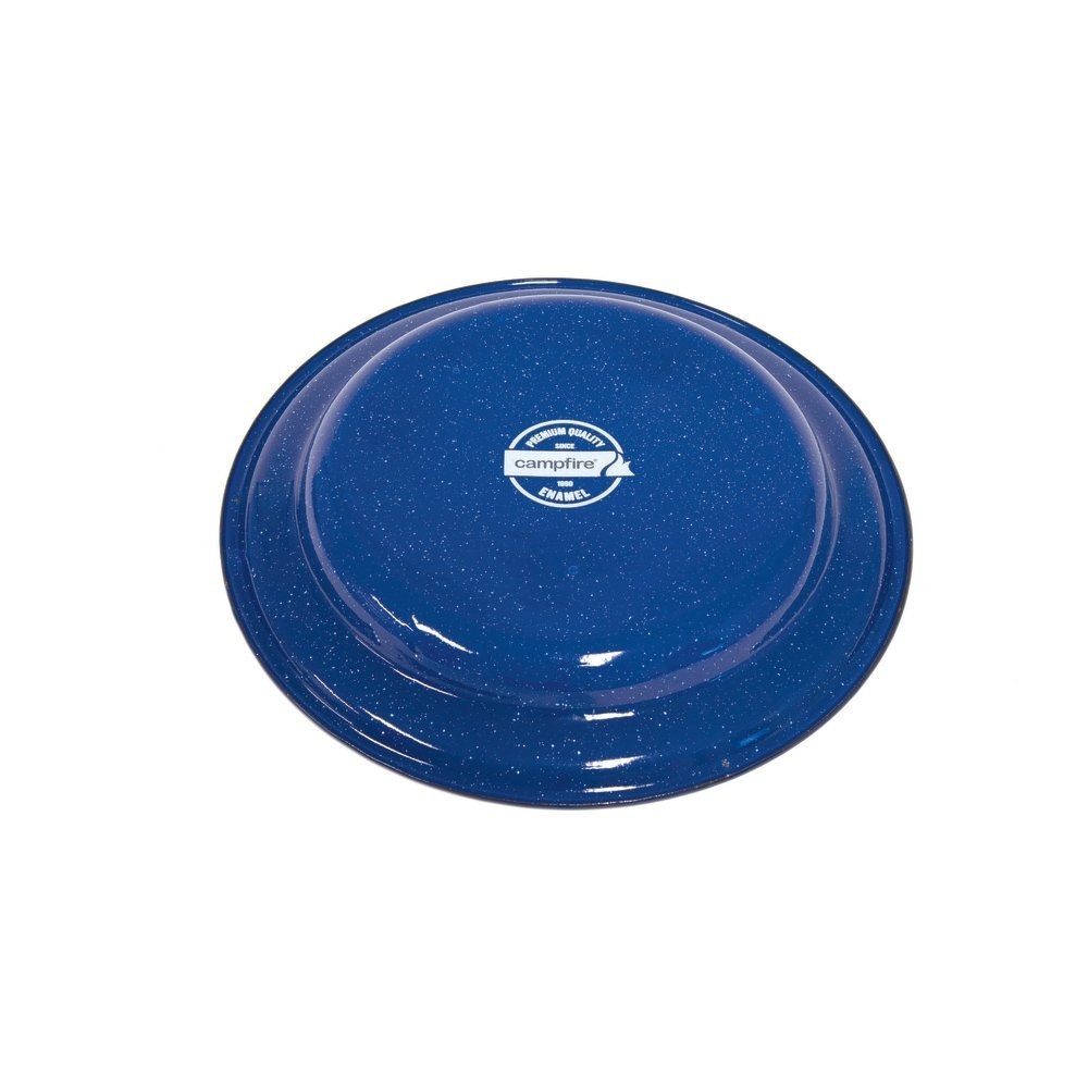 Campfire Enamel Deep Plate Navy 26cm