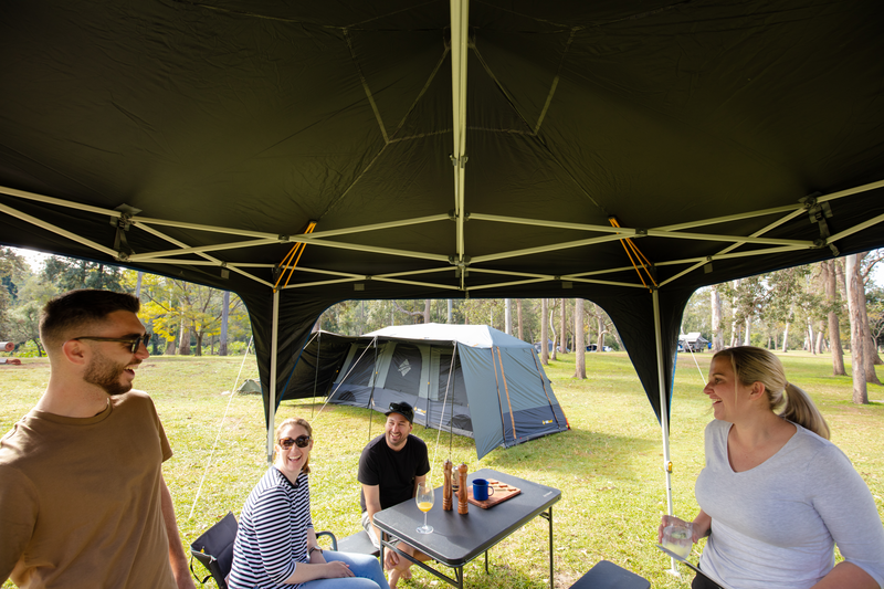 OZtrail BlockOut Deluxe 3.0 Gazebo 3x3m