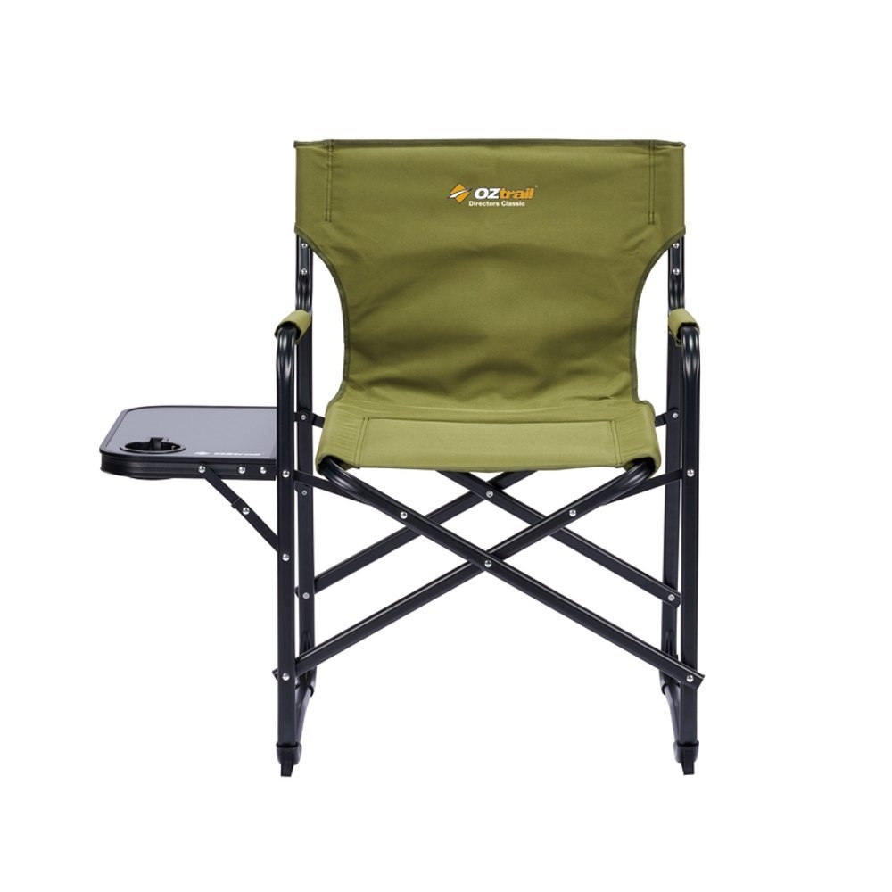 OZtrail Classic Directors Folding Camping Chair with Side Table