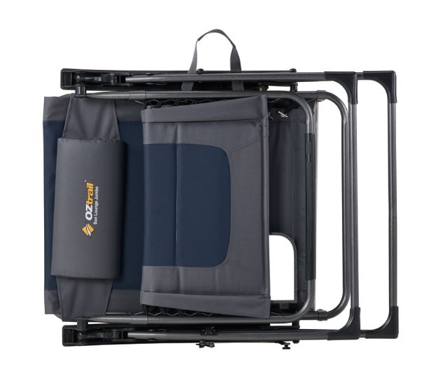 OZtrail Sun Lounge Jumbo Recliner Chair with Side Table