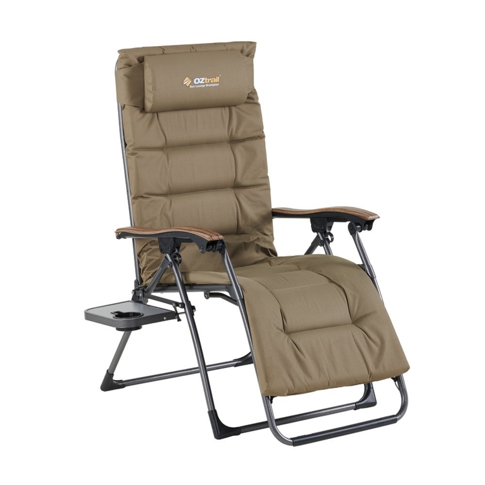 OZtrail Brampton Sun Lounge Folding Recliner Chair