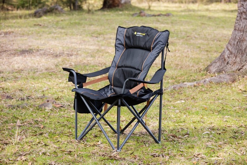 OZtrail Roamer Steel Lumbar Folding Camping Chair