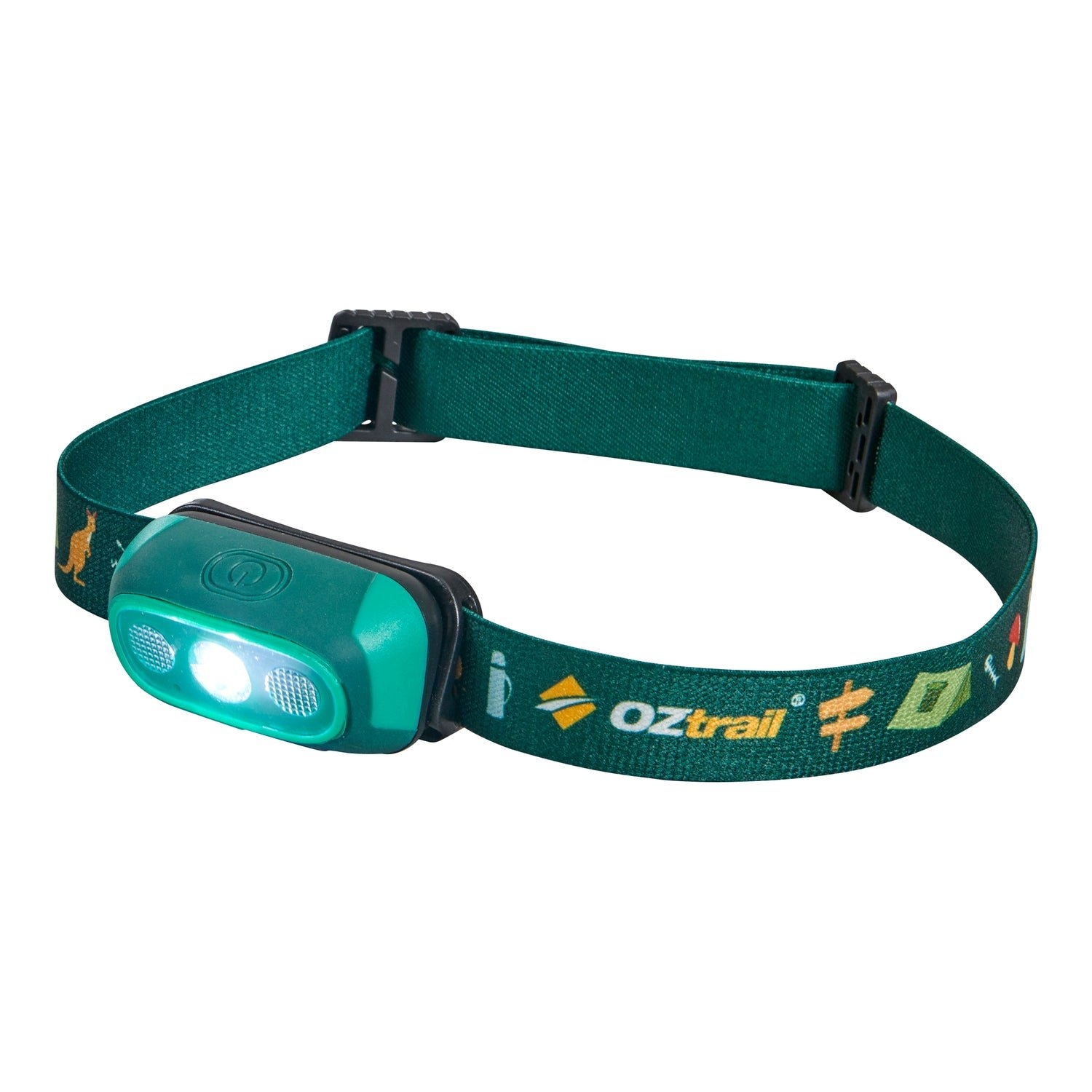OZtrail Lumos Twinkle Kids Rechargeable Headlamp 80lm Green
