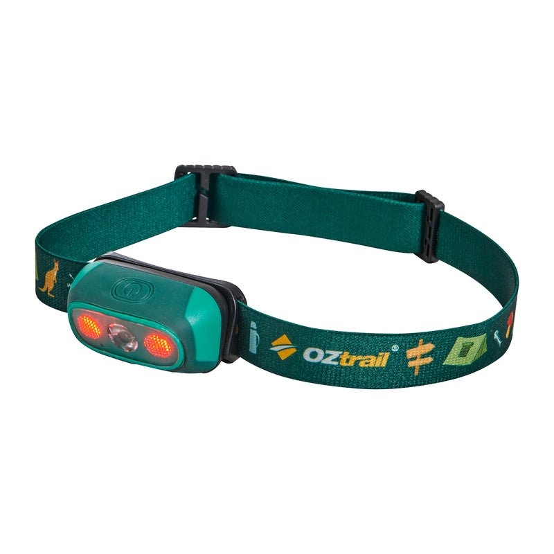 OZtrail Lumos Twinkle Kids Rechargeable Headlamp 80lm Green