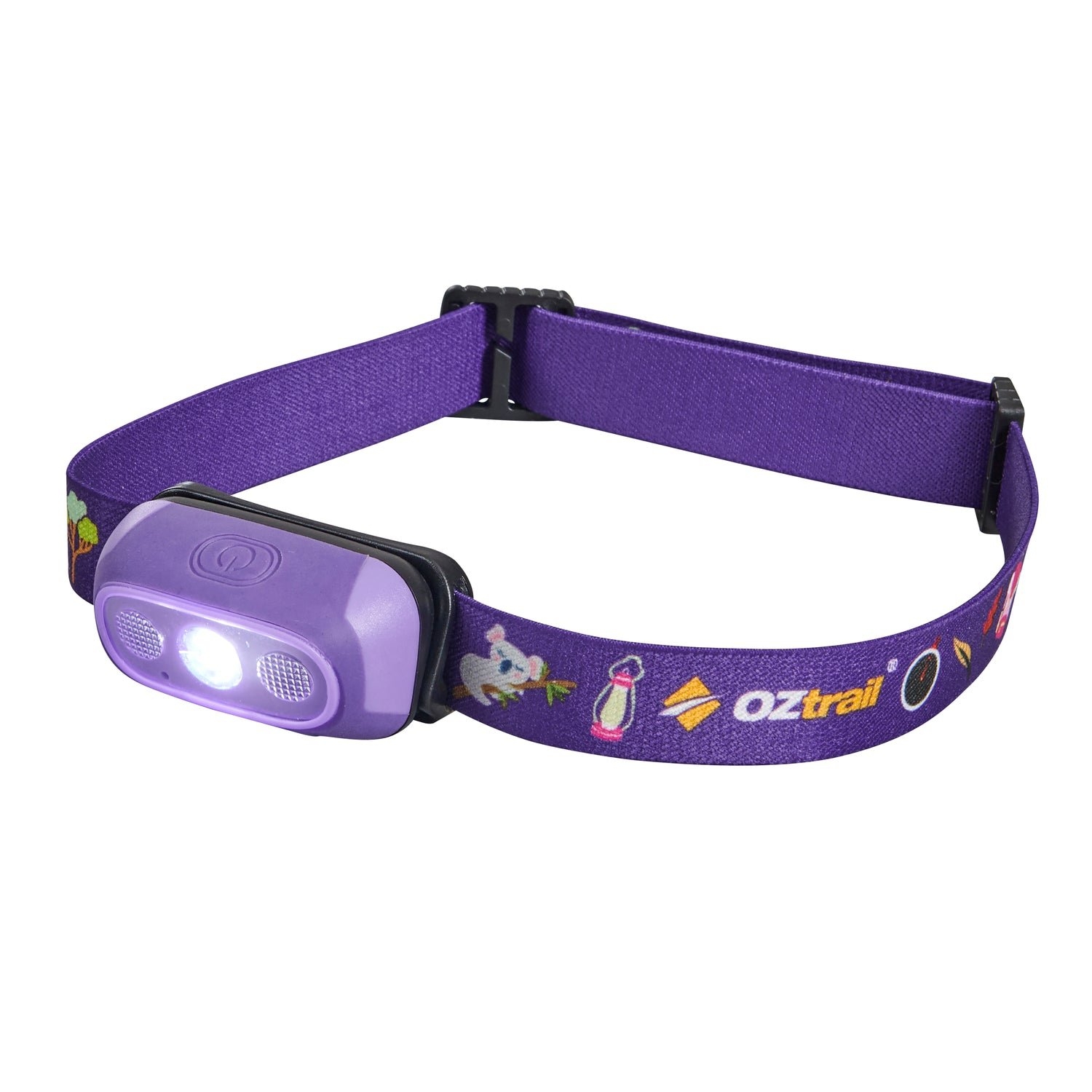 OZtrail Lumos Twinkle Kids Rechargeable Headlamp 80lm Purple