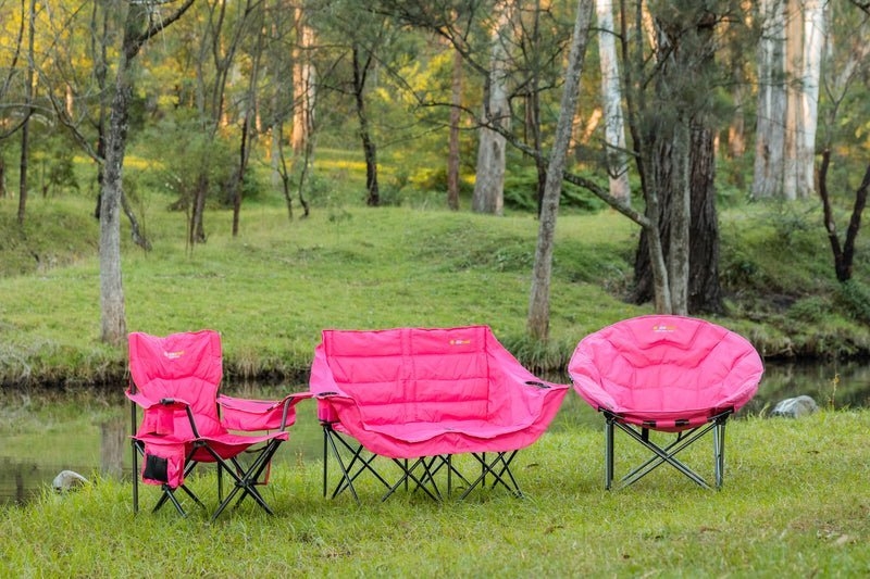 OZtrail Malibu Moon Chair Jumbo Pink