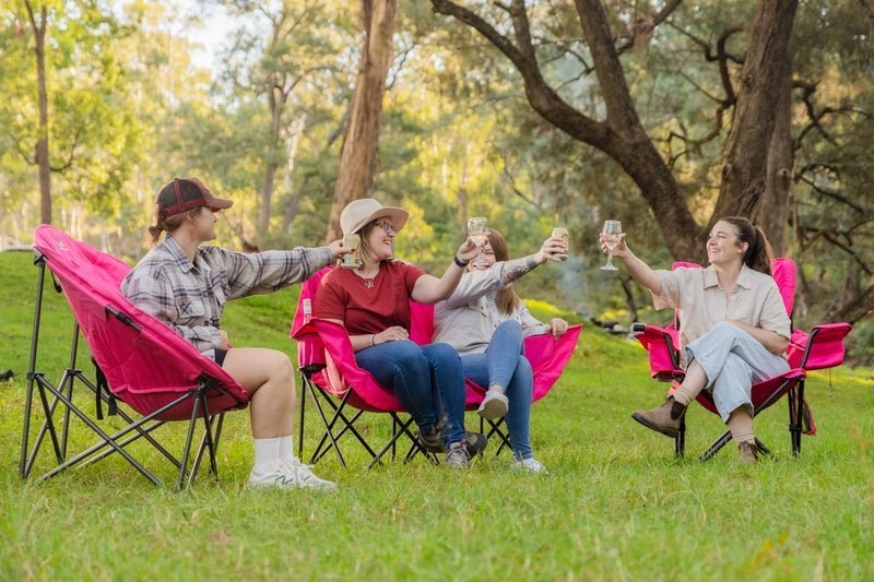 OZtrail Malibu Moon Chair Jumbo Pink