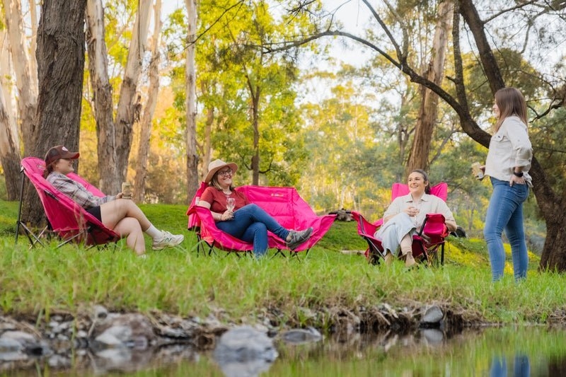OZtrail Malibu Moon Chair Jumbo Pink
