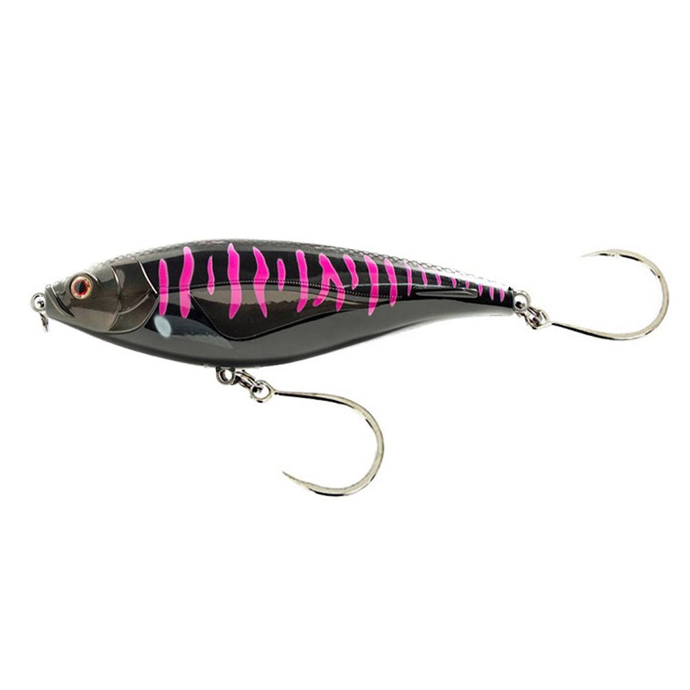 Nomad Design Madscad Stickbait Lure Rigged 190mm Black Pink Mackerel