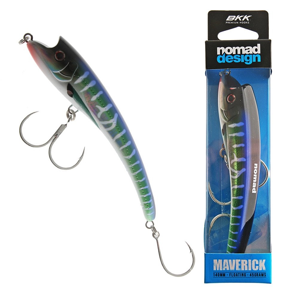 Nomad Design Maverick Topwater Lure 140mm 45g Spanish Mackerel