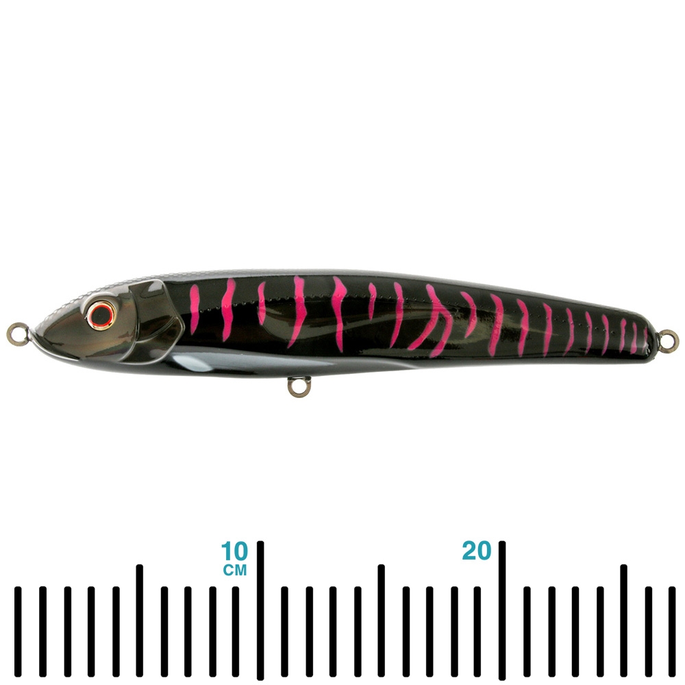 Nomad Design Riptide Floating Stickbait Lure 265mm Black Pink Mackerel