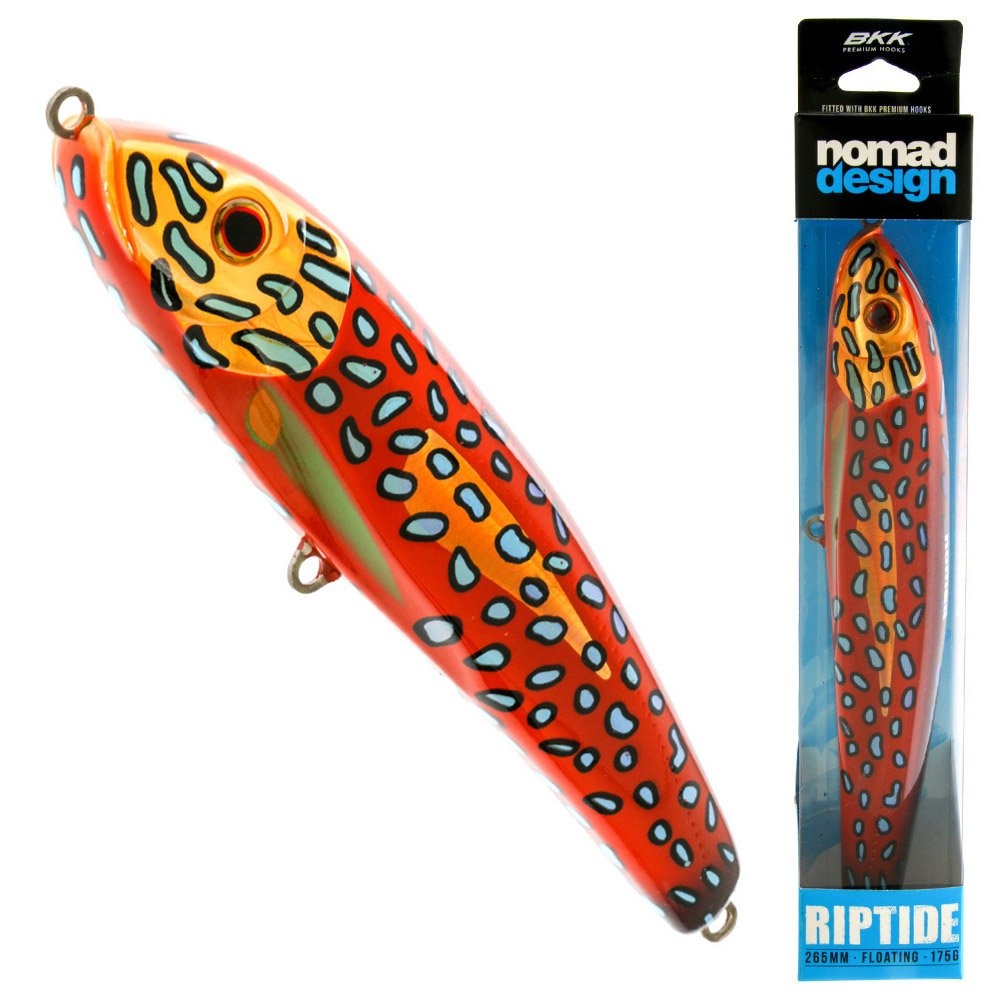 Nomad Design Riptide Floating Stickbait Lure 265mm Coral Trout