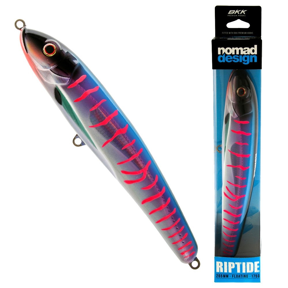 Nomad Design Riptide Floating Stickbait Lure 265mm Pink Mackerel