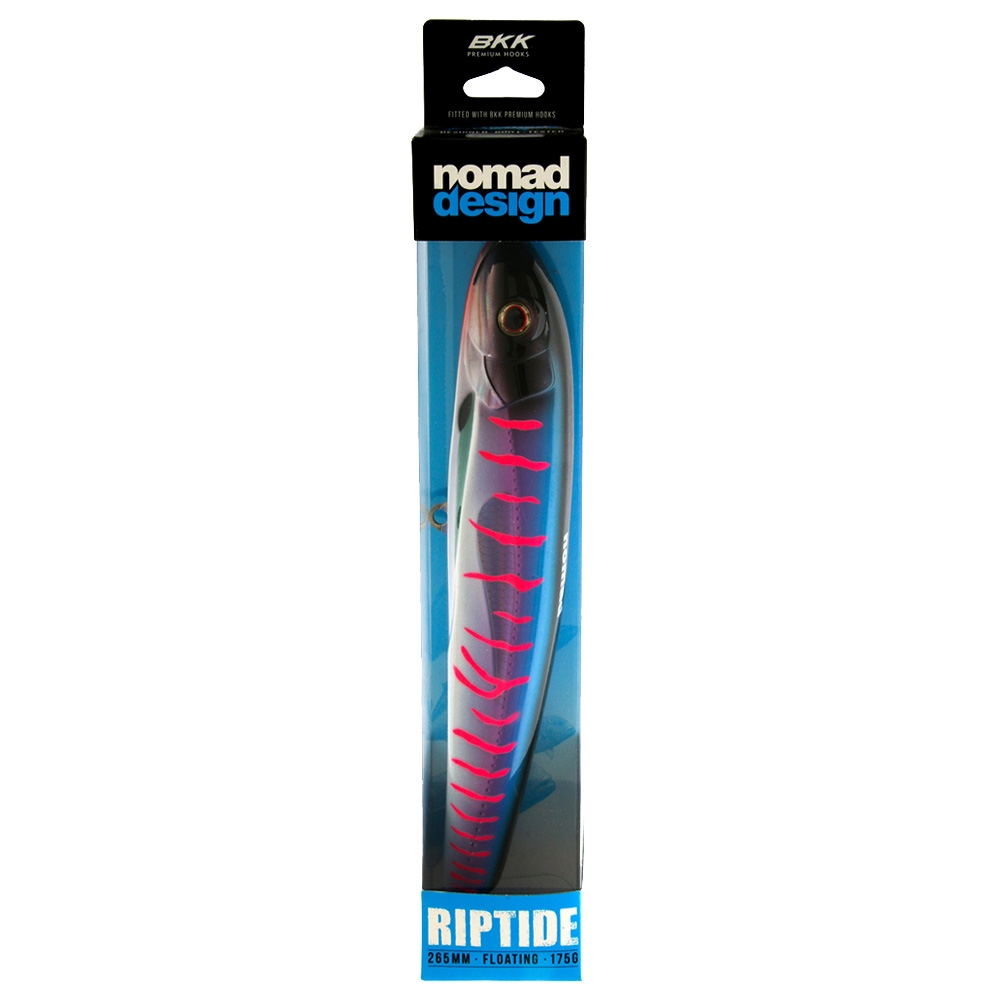 Nomad Design Riptide Floating Stickbait Lure 265mm Pink Mackerel