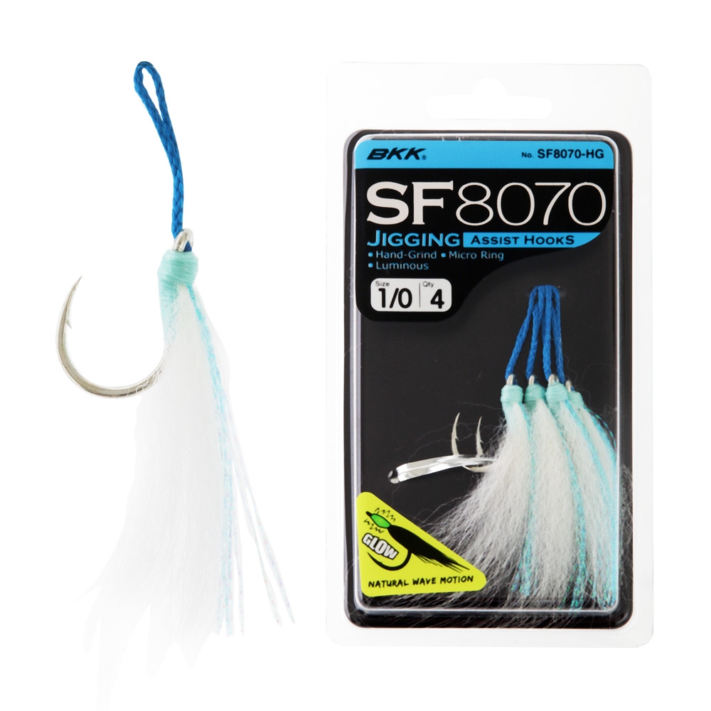 BKK SF8070 Jig Assist Hook 1/0 Qty 4