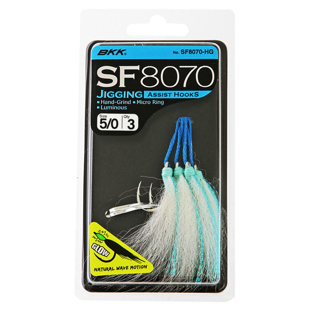 BKK SF8070 Jig Assist Hook 5/0 Qty 3