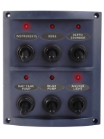 Splash-proof 6-Way Switch Panel with LED Indicators Thumbnail Splash-proof 6-Way Switch Panel with LED Indicators