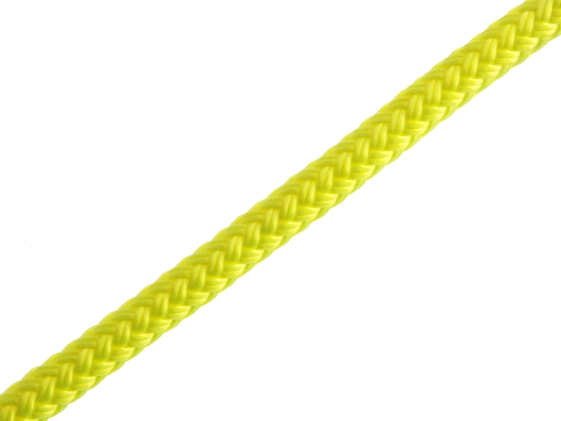 Donaghys Yachtmaster Brights Yacht Braid Rope - Per Metre 8mm Fluoro Yellow