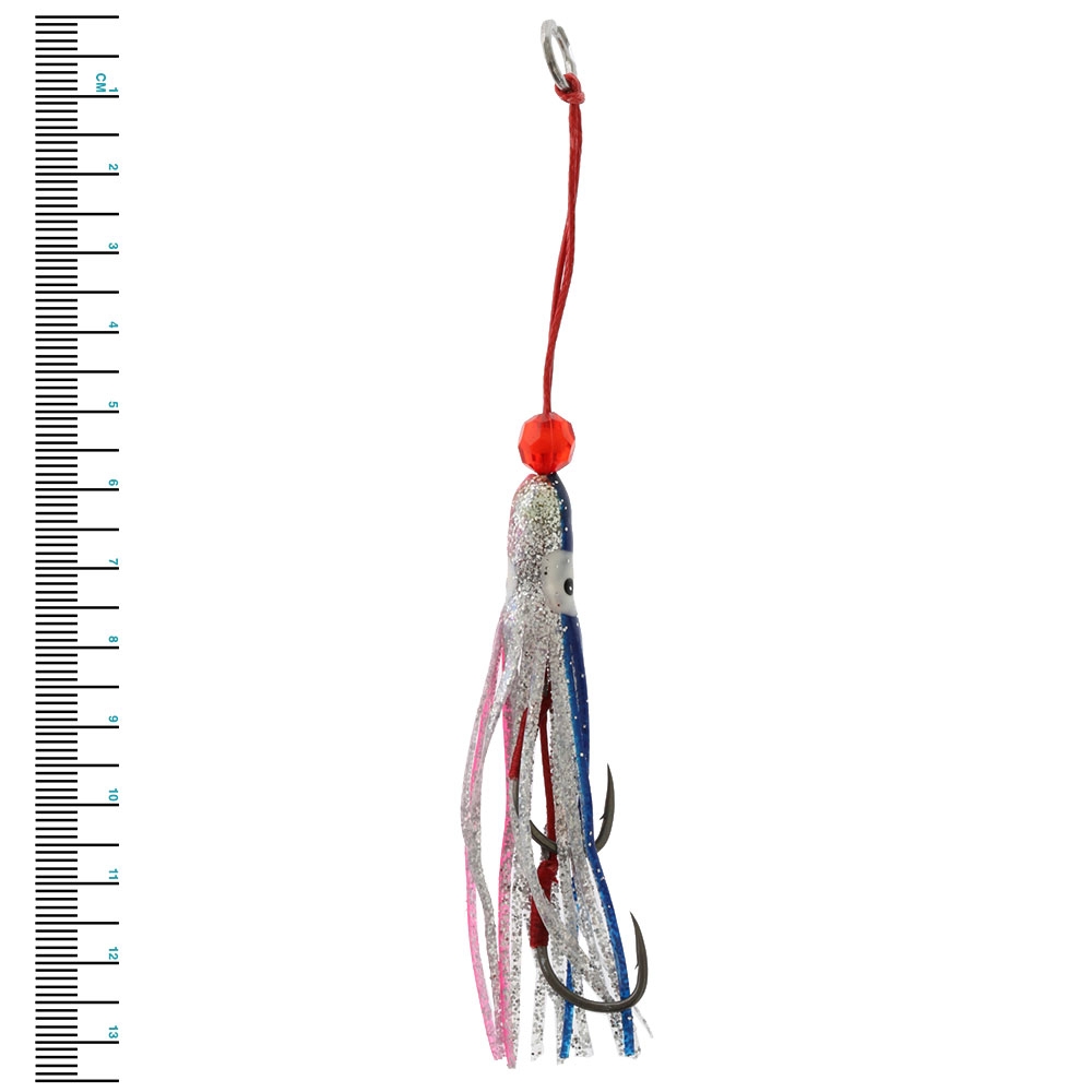 Ocean Angler Jitterbug Replacement Assist Rigs Qty 2 2.5in Blue Silver