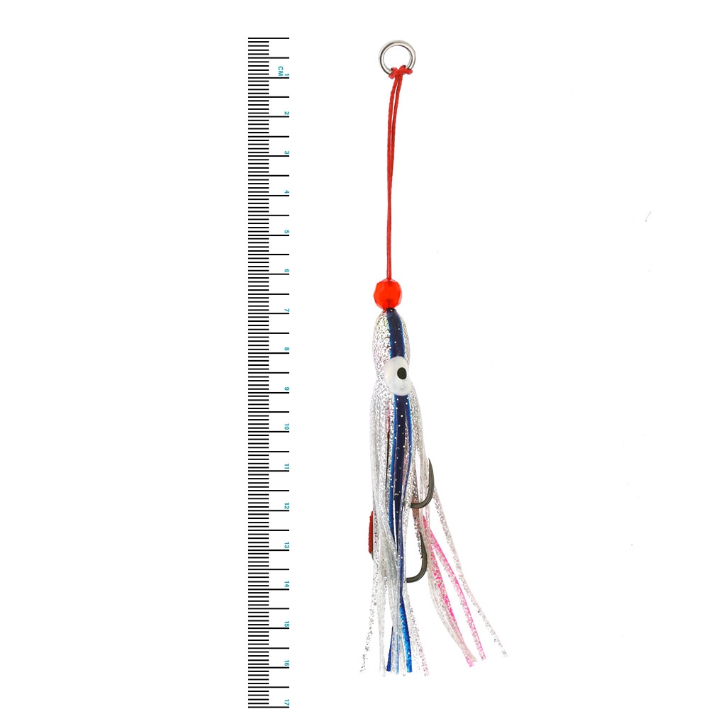 Ocean Angler Jitterbug Replacement Assist Rigs Qty 2 3in Blue Silver