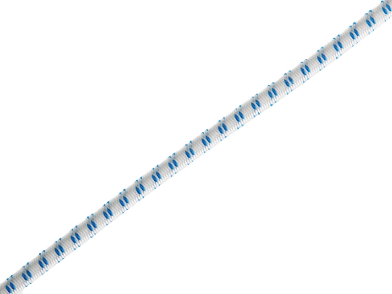 Donaghys Shock Cord 7mm x 1m White/Blue Fleck
