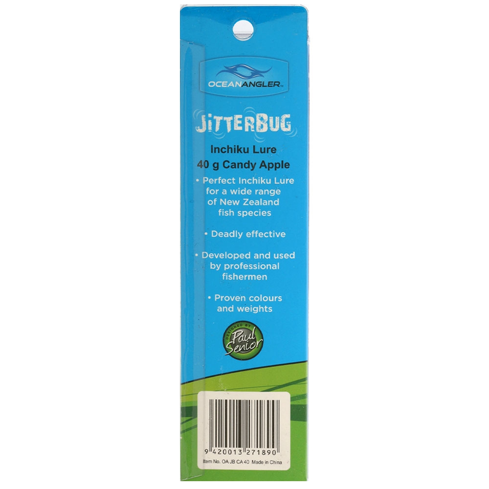 Ocean Angler Jitterbug Inchiku Lure 40g Candy Apple