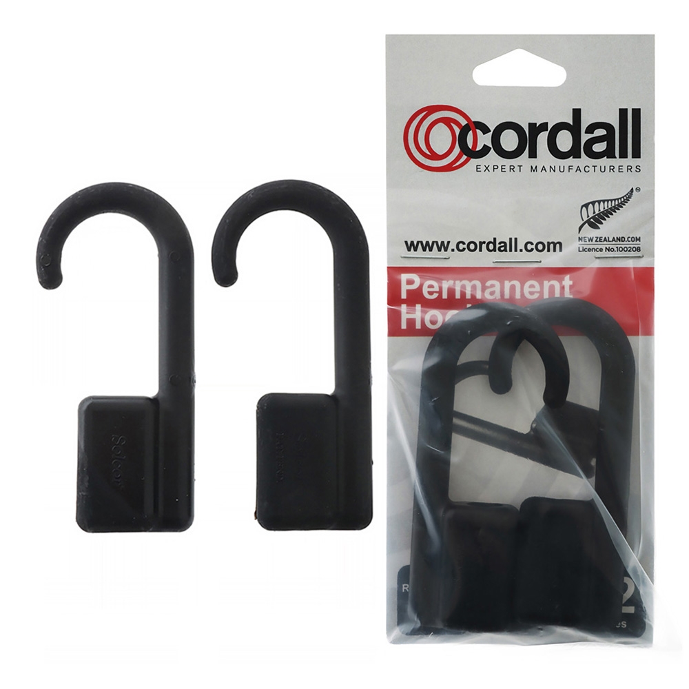 Cordall Permanent Shock Cord Hook Qty 2