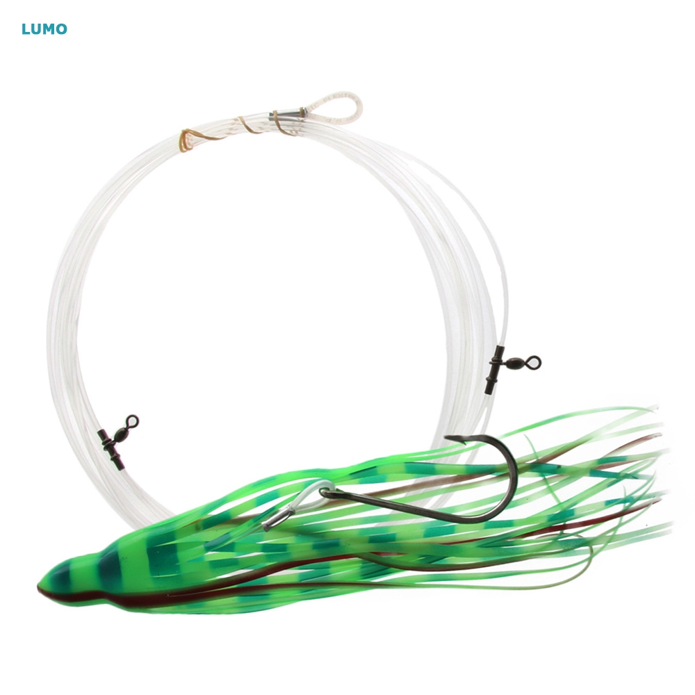 Bonze Swordfish Rig with Single J Hook and Squid Skirt