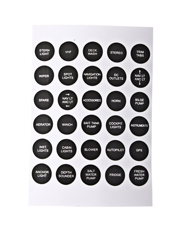 LED 6-Way Switch Panel with 15A Circuit Breakers