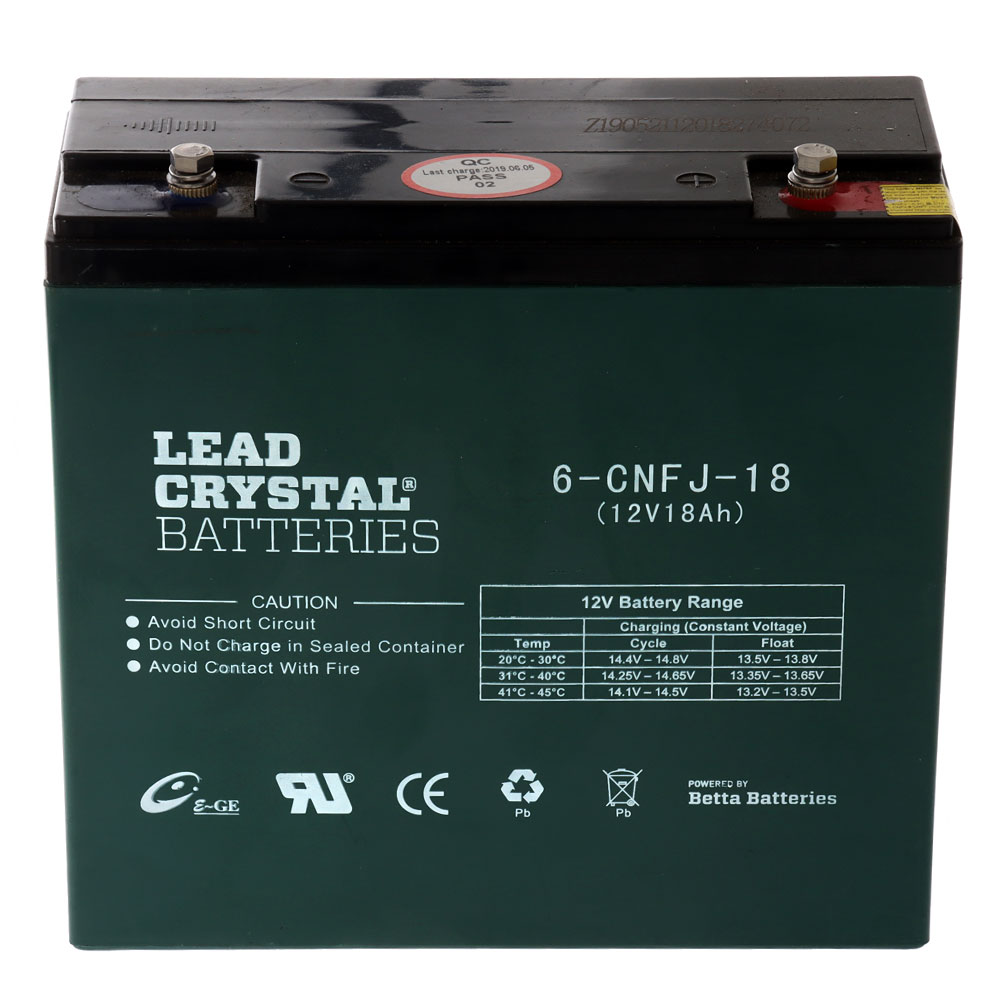 Betta CNFJ Lead Crystal Battery 12v 18Ah