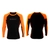 Sharkskin Rapid Dry Long Sleeve Top Charcoal/Orange 3XL