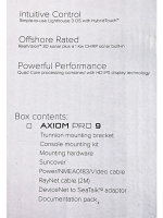 Raymarine Axiom 9 Pro-RVX HybridTouch GPS/Fishfinder Realvision 3D and 1kW CHIRP Sonar with NZ/AU Chart Thumbnail Raymarine Axiom 9 Pro-RVX HybridTouch GPS/Fishfinder Realvision 3D and 1kW CHIRP Sonar with NZ/AU Chart