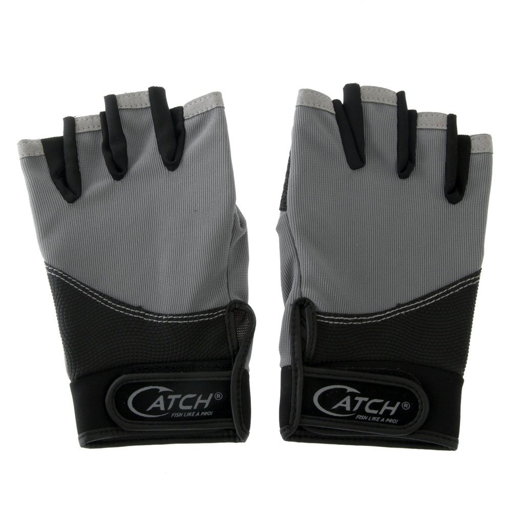 Catch Heavy Duty Kevlar Fingerless Jigging Gloves