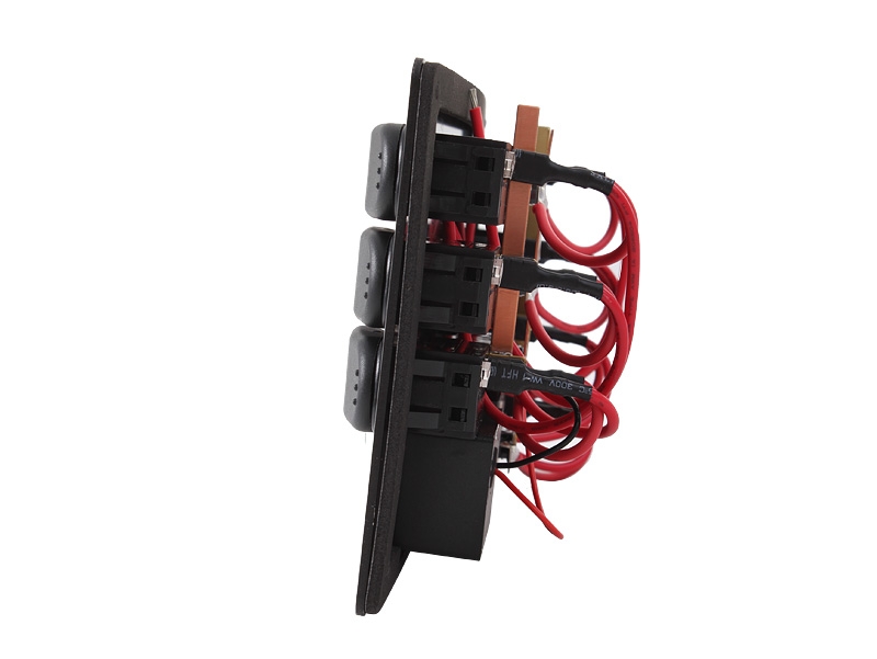 Waterproof Aluminium 7-Way Switch Panel with USB