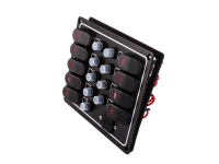 Waterproof Aluminium 9-Way Switch Panel with USB Thumbnail Waterproof Aluminium 9-Way Switch Panel with USB