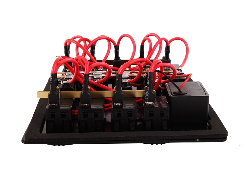 Waterproof Aluminium 9-Way Switch Panel with USB