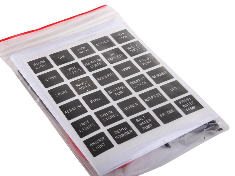 Waterproof Aluminium 9-Way Switch Panel with USB