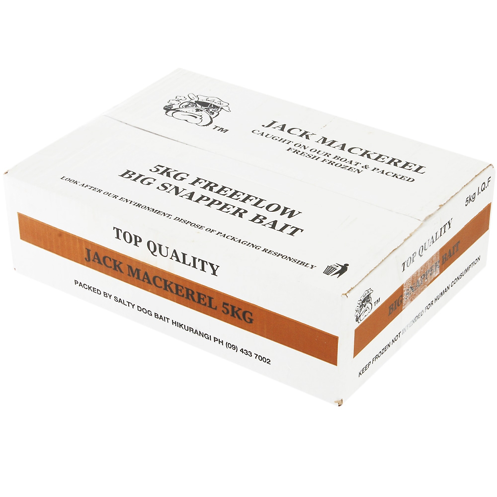 Salty Dog New Zealand Jack Mackerel 5kg Freeflow Box