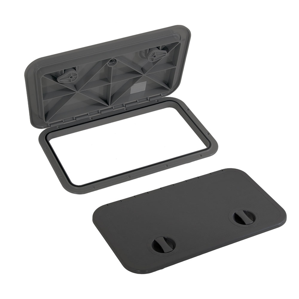 So-Pac Plastic Boat Access Hatch Dark Grey Large